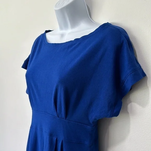 Blue mini butterfly sleeve dress - Picture 2 of 3